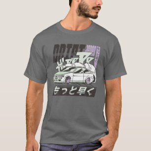 retrocessie Japanse animatracewagen met 90 second T-shirt