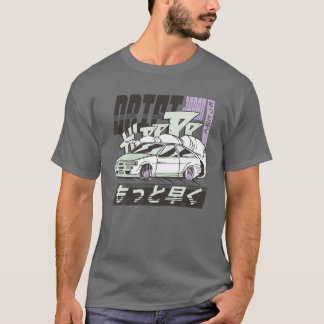retrocessie Japanse animatracewagen met 90 second T-shirt
