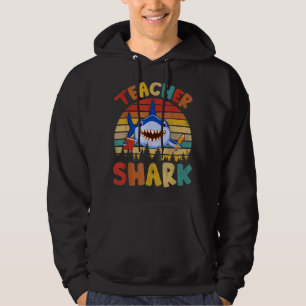 retrocessieleeraar Shark Funny Teacher Shark Lo Hoodie
