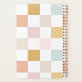 Retrochecker  naam monogram planner (Achterkant)