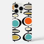 Retrocirculaire vormen medio eeuw modern Case-Mate iPhone case (Achterkant)