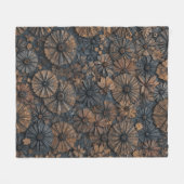 Retrocirkel elegantie fleece deken (Voorkant (Horizontaal))