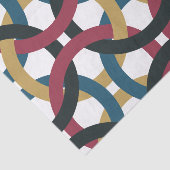 Retrocirkelknooppuntpapier Tissuepapier (Detail)