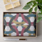 Retrocirkelknooppuntpapier Tissuepapier (Geschenk)