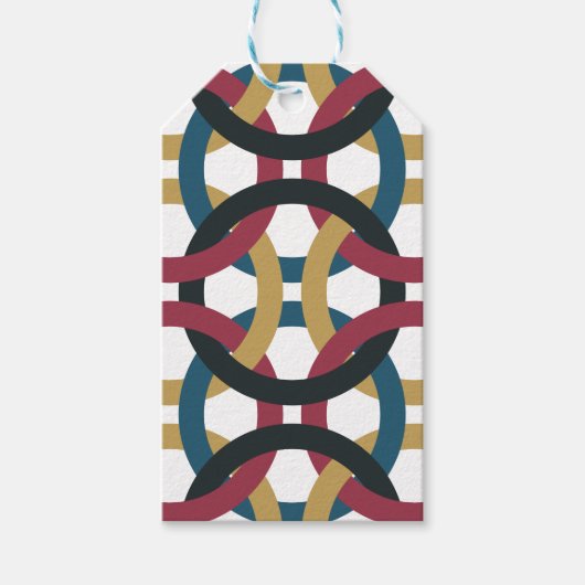 Retrocirkelknoppen cadeau-labels cadeaulabel (Voorkant)