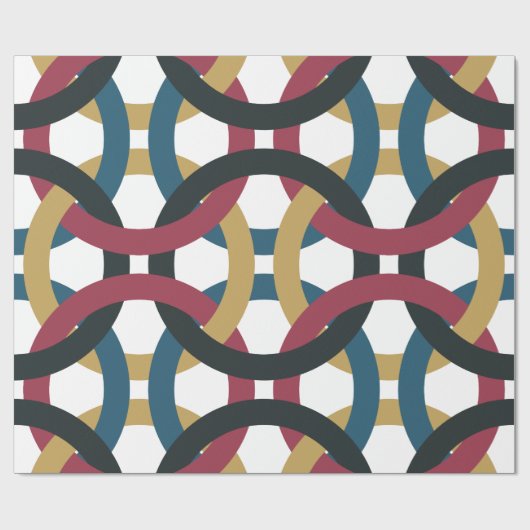 Retrocirkelknoppen voor het verpakken van papier (Vlak)