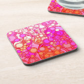 Retrocirkels Bier Onderzetter (Linkerzijde)