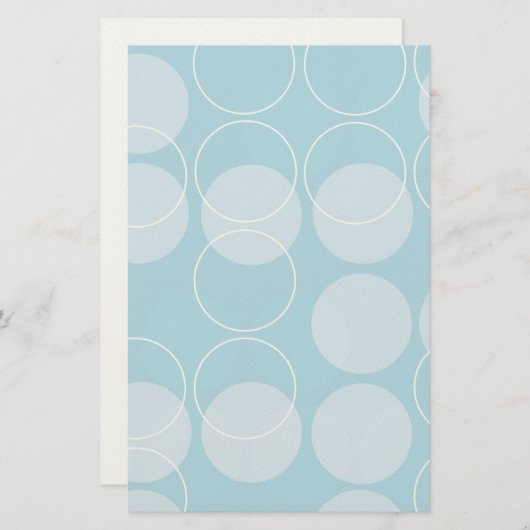 Retrocirkels Briefpapier (Voorkant / Achterkant)