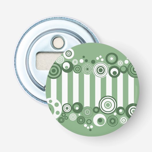 Retrocirkels Button Flesopener (Voorkant)