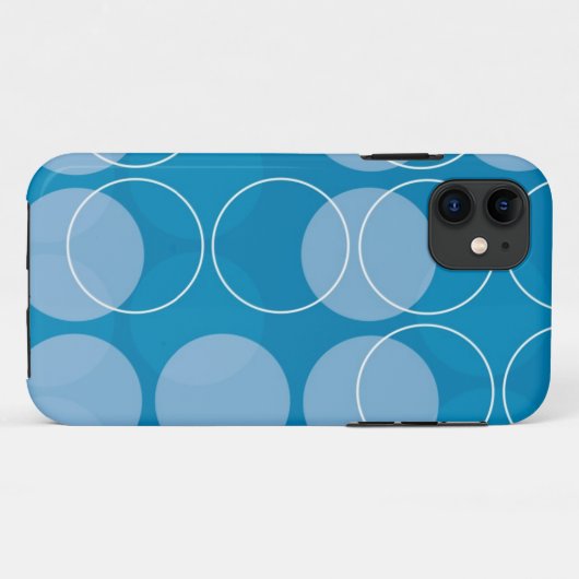 Retrocirkels Case-Mate iPhone Case (Achterkant (horizontaal))