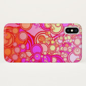 Retrocirkels Case-Mate iPhone Case (Achterkant (horizontaal))