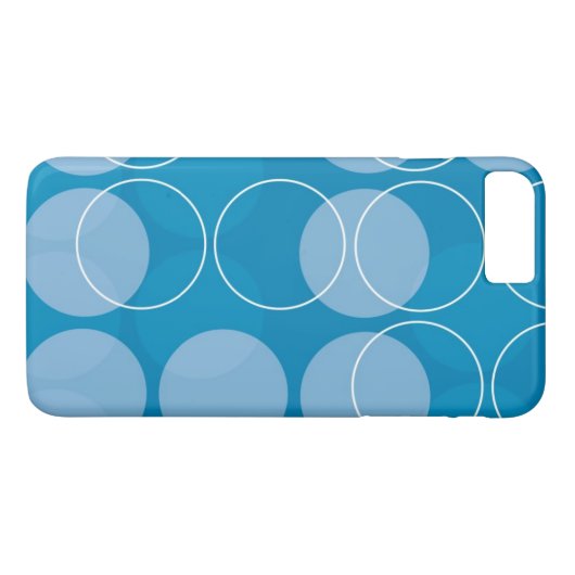 Retrocirkels Case-Mate iPhone Case (Achterkant (Horizontaal))