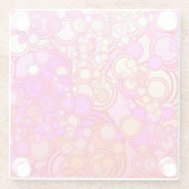 Retrocirkels Glazen Onderzetter (Achterkant)