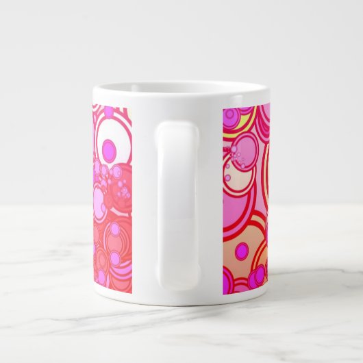 Retrocirkels Grote Koffiekop (Achterkant)