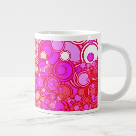 Retrocirkels Grote Koffiekop (Rechts)