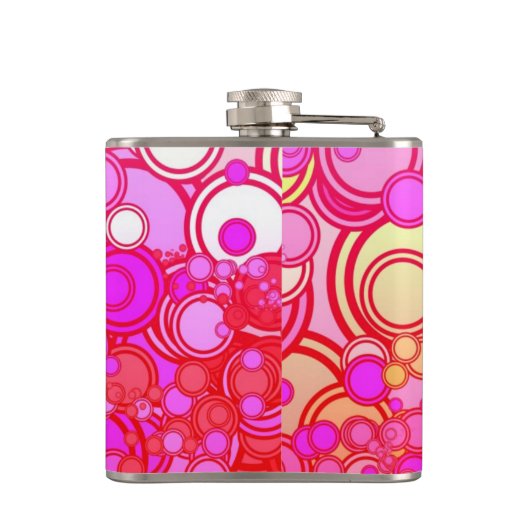 Retrocirkels Heupfles (Achterkant)