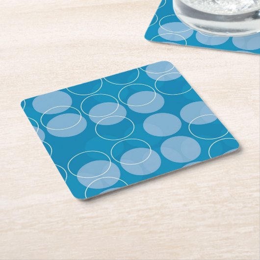 Retrocirkels Kartonnen Onderzetters (Schuin)