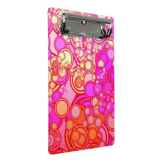 Retrocirkels Mini Klembord (Schuin)