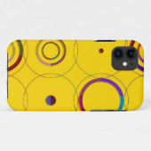 Retrocirkels naadloos patroon Case-Mate iPhone case (Achterkant (horizontaal))