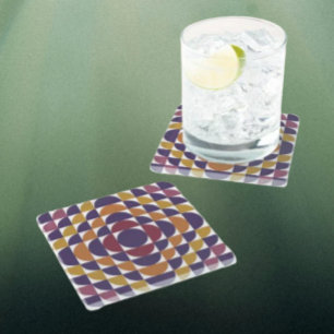 Retrocirkels Onderzetter   Moderne uit het midden 