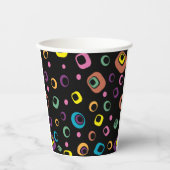 Retrocirkels Papieren Bekers (Voorkant)