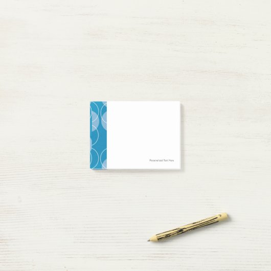 Retrocirkels Post-it® Notes (Op bureau)