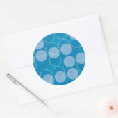 Retrocirkels Ronde Sticker (Envelop)