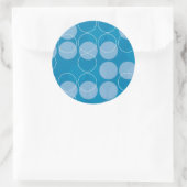 Retrocirkels Ronde Sticker (Tas)