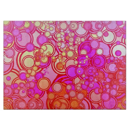 Retrocirkels Snijplank (Voorkant)