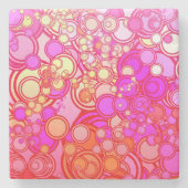 Retrocirkels Stenen Onderzetter (Voorkant)