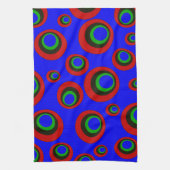 Retrocirkels Theedoek (Verticaal)