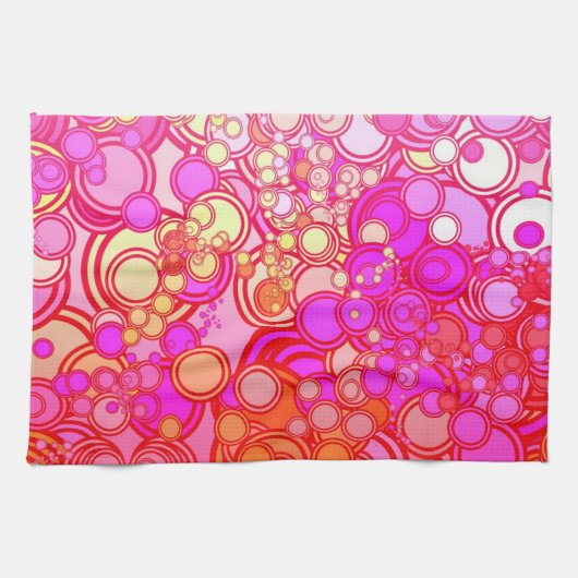 Retrocirkels Theedoek (Horizontaal)