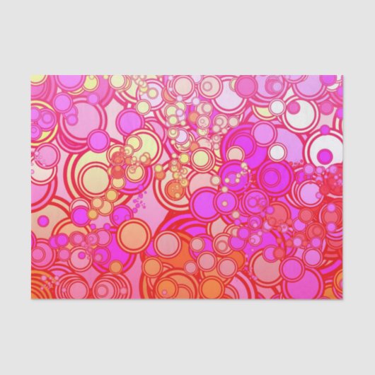 Retrocirkels Tissuepapier (Voorkant)