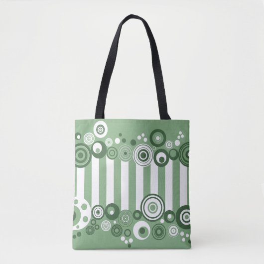 Retrocirkels Tote Bag (Voorkant)