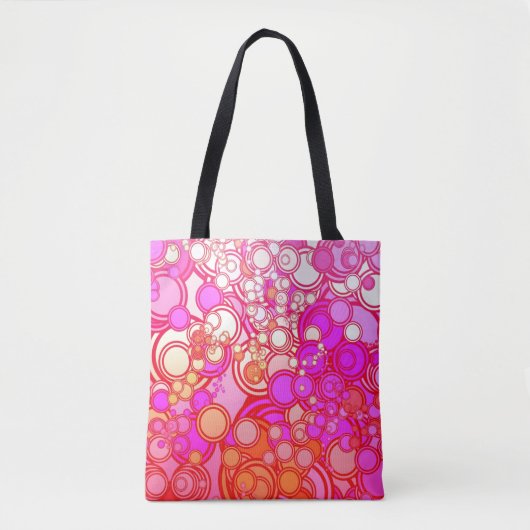 Retrocirkels Tote Bag (Voorkant)