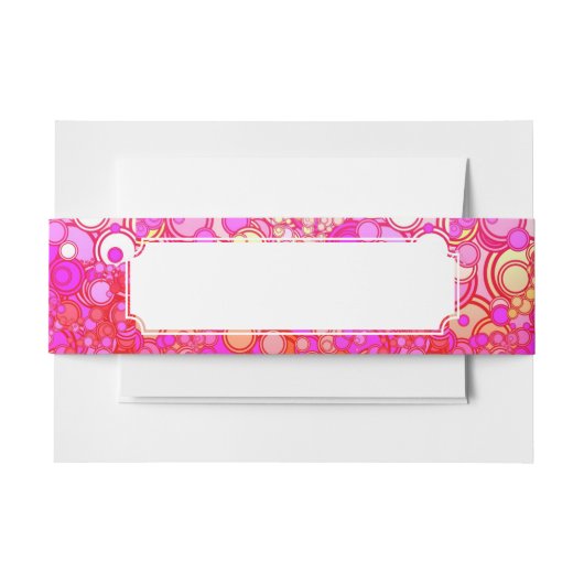 Retrocirkels Uitnodigingen Wikkel (Voorkant Voorbeeld)