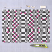 Retrockerboard ontwerp tissuepapier (Craft)