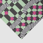 Retrockerboard ontwerp tissuepapier (Detail)