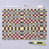 Retrockerboard ontwerp tissuepapier (Craft)