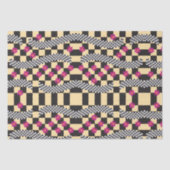 Retrockerboard ontwerp tissuepapier (Voorkant)