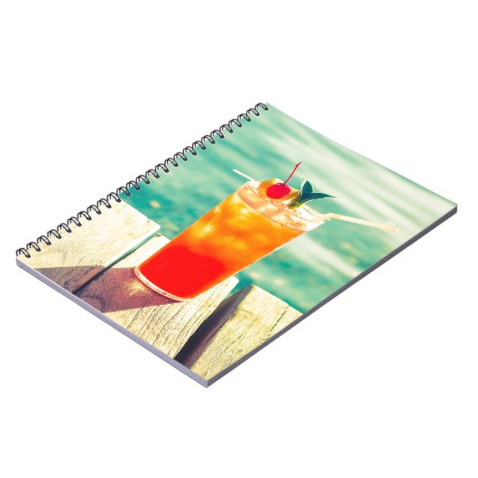 Retrococktailzonnestang Notitieboek (Linkerzijde)