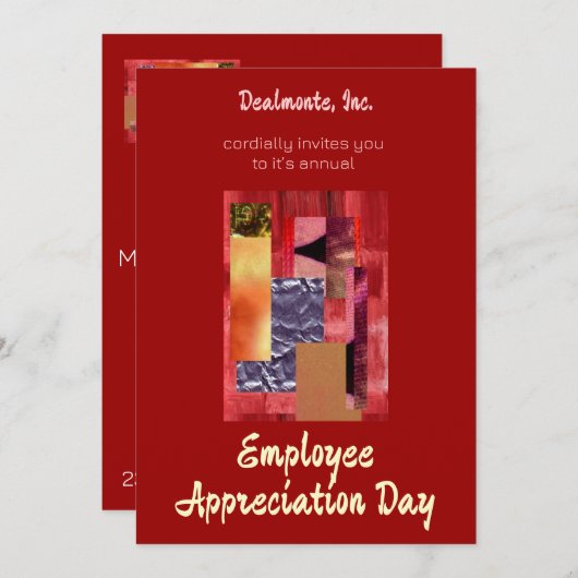 retrocollage kaart (Voorkant / Achterkant)