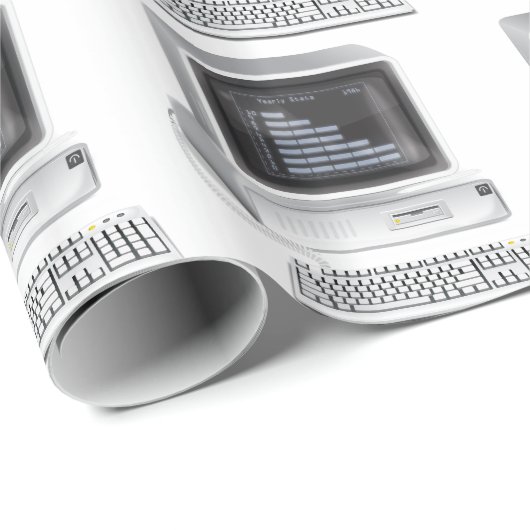 Retrocomputer Cadeaupapier (Rol Hoek)