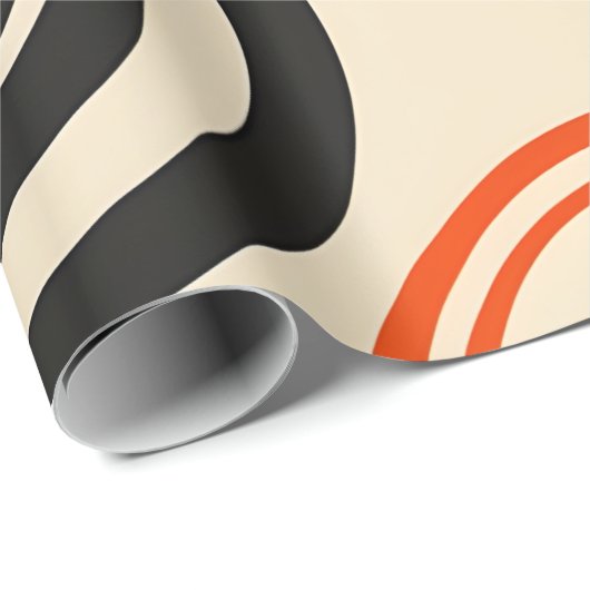 Retroconcentrische cirkels cadeaupapier (Rol Hoek)