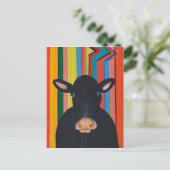 Retrocow Briefkaart (Staand voorkant)