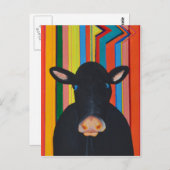 Retrocow Briefkaart (Voorkant / Achterkant)