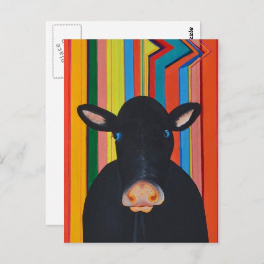 Retrocow Briefkaart (Voorkant / Achterkant)