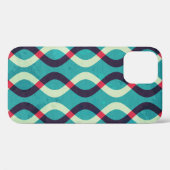Retrocurven: Grunge-patrooneffect. Case-Mate iPhone Case (Achterkant (horizontaal))