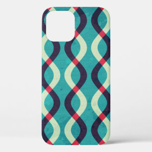 Retrocurven: Grunge-patrooneffect. Case-Mate iPhone Case