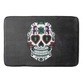Retrodag van de dode suikerschedel badmat (Voorkant)